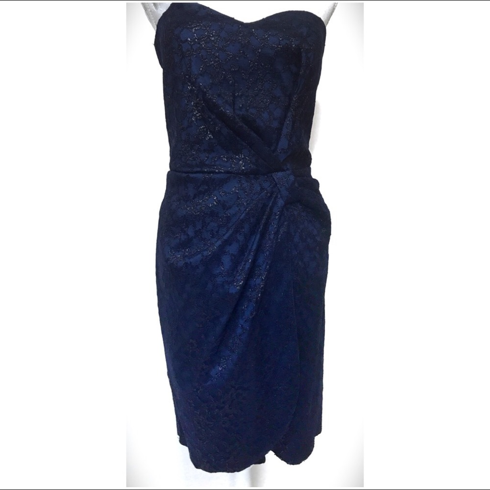 David Meister Strapless Cocktail Dress SZ 6 New